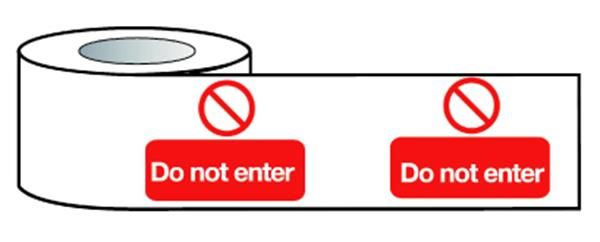  Barrier Warning Tape  75mmx100m Do not enter 
