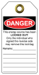 Danger - Do Not Start Tuff Tags (Pack of 10)