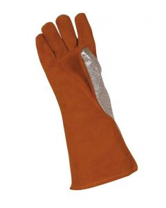 EDC 5-Finger HTR Leather Gloves with Aluminised back (Pr)