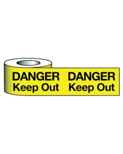  Barrier Warning Tape 75mmx100m Danger Keep Out 