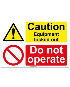 "Caution, Do Not Operate" Safety Sign