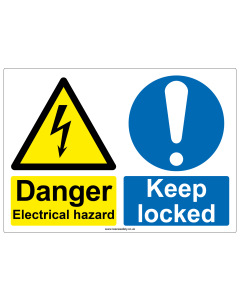 "Danger, Keep locked" Safety Sign