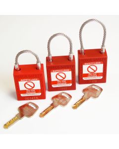 TC38RED50 Safety Padlock with Cable Shackle