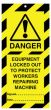 Lockout Safety Tags Pk 10 160 x 75mm Equip Locked Out