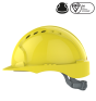 EvoGuard C2 Visor + EVO2 vented Safety Helmet Combined-Yellow