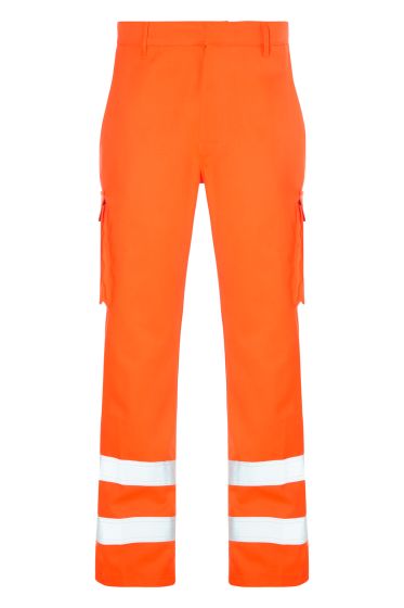 High vis orange arc flash trousers