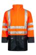 High Viz Arc Flash Orange and Navy Waterproof Jacket 21.1cal/cm2